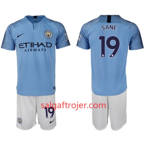 Manchester City Fodboldtrøjer SANE 19 Børn Hjemmebanesæt 2018/19 Kort ærmer Manchester City Fodboldtrøjer SANE 19 Børn Hjemmebanesæt 2018/19 Kort ærmer